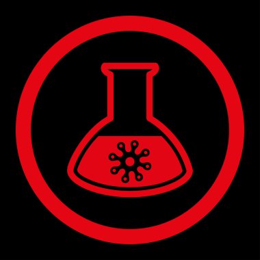 Enfeksiyon konteyner yuvarlak Raster simgesi