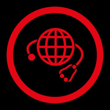 Genel tıp yuvarlak Raster simgesi