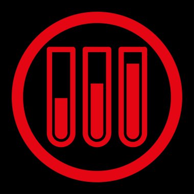 Kan analizi yuvarlak Raster simgesi