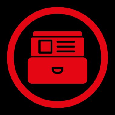 Dizin kutusunda yuvarlak Raster simgesi