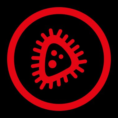 Mikro parazit yuvarlak Raster simgesi