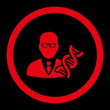 Genetik mühendisi yuvarlak Raster simgesi