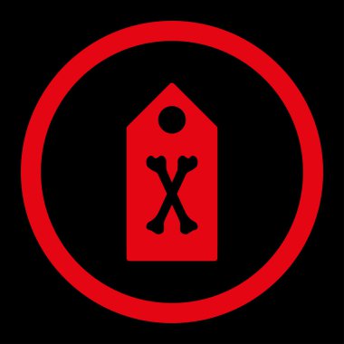 Ölü işaret yuvarlak Raster simgesi