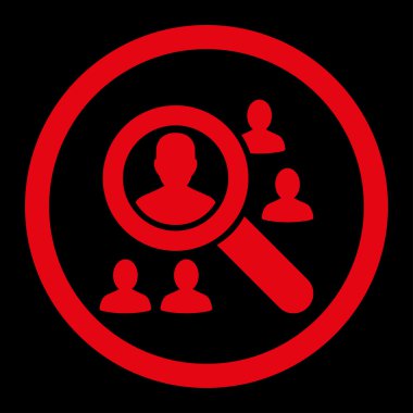 Hastalar yuvarlak Raster simgesi keşfetmek