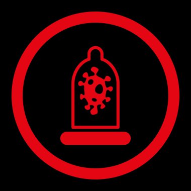 Enfeksiyon koruma yuvarlak Raster simgesi