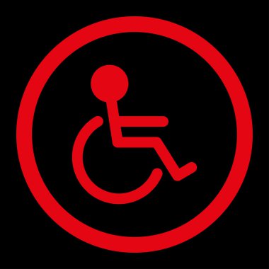 Özürlü yuvarlak Raster simgesi