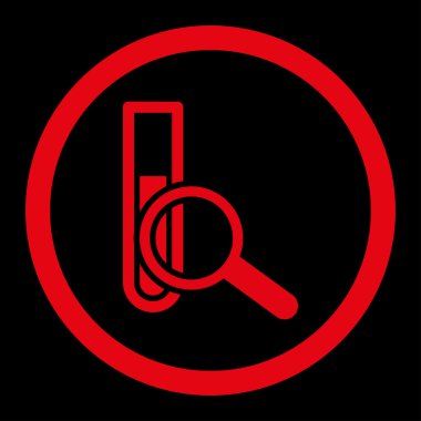 Kimyasal Test yuvarlak Raster simgesi