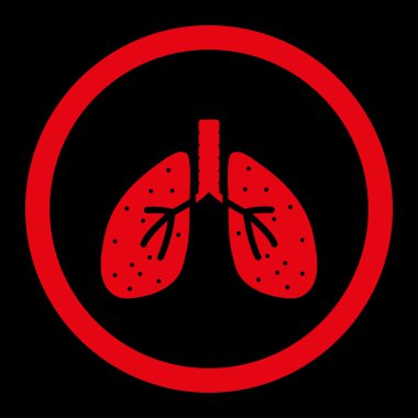 Akciğerler yuvarlak Raster simgesi