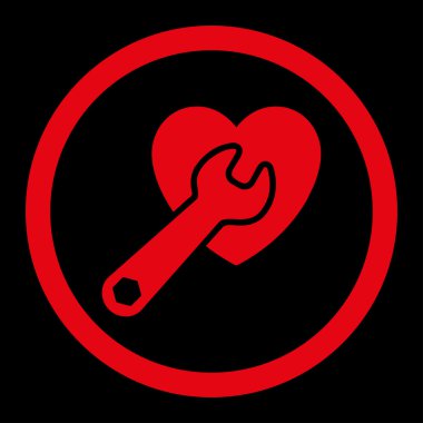 Kalp ameliyatı yuvarlak Raster simgesi