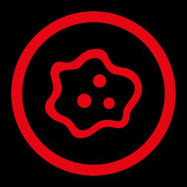 Amip yuvarlak Raster simgesi