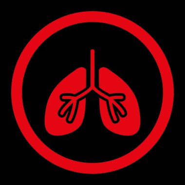 Akciğerler yuvarlak Raster simgesi