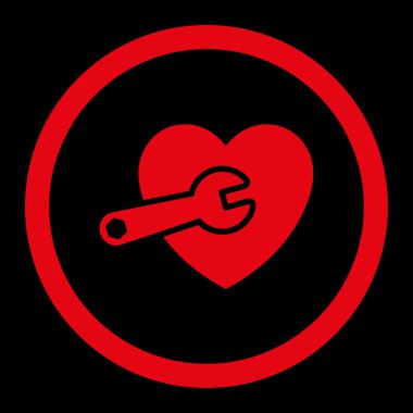 Kalp ameliyatı yuvarlak Raster simgesi