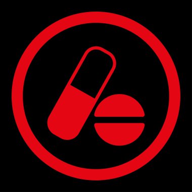 İlaç yuvarlak Raster simgesi