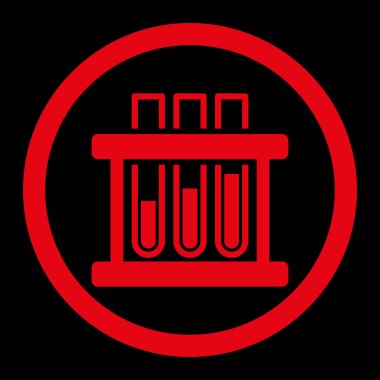 Test tüpleri yuvarlak Raster simgesi