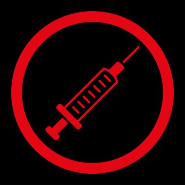 Şırınga yuvarlak Raster simgesi