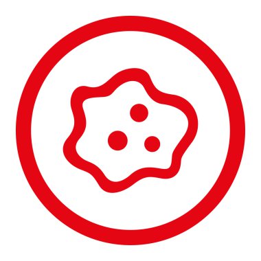 Amip yuvarlak Raster simgesi