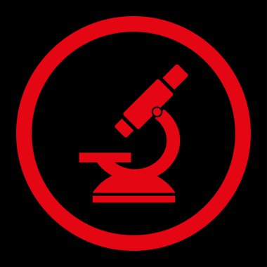 Mikroskop yuvarlak Raster simgesi