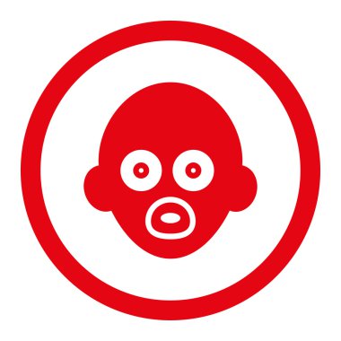 Bebek kafa yuvarlak Raster simgesi