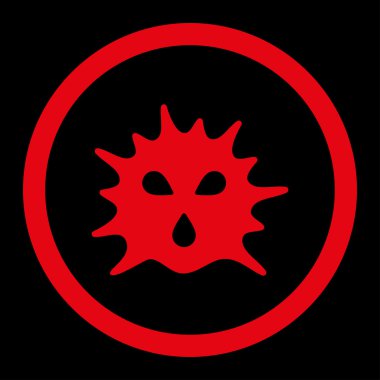 Virüs yapısı yuvarlak Raster simgesi