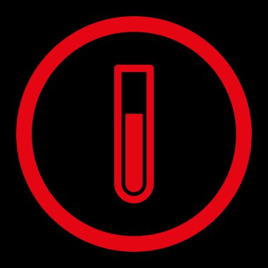 Test tüpü yuvarlak Raster simgesi