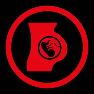 Gebelik yuvarlak Raster simgesi