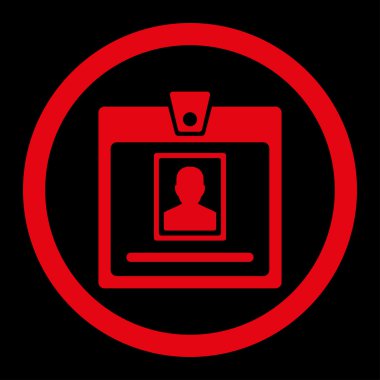 Kişi rozet yuvarlak Raster simgesi