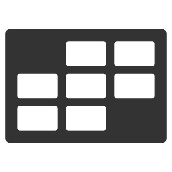 Kalendarz tabeli ikona — Zdjęcie stockowe