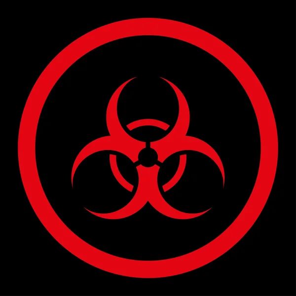Bio Hazard Rounded Raster Icon — Stock Photo, Image