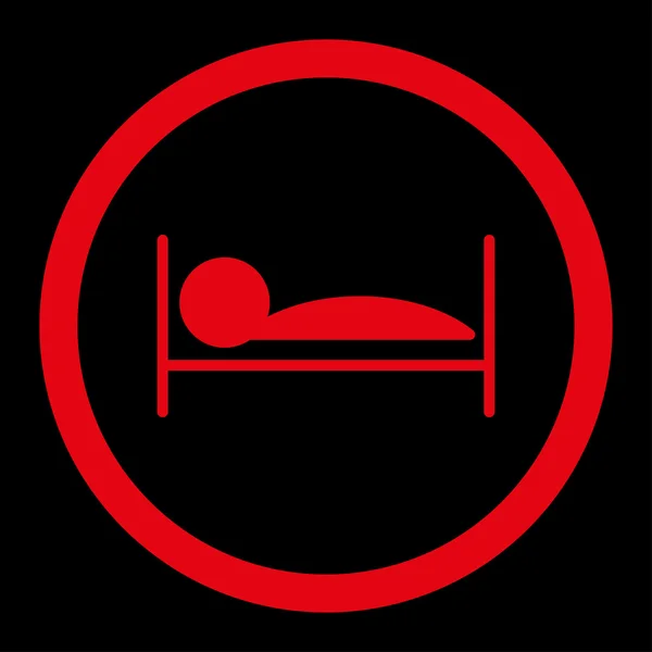 Patient Bed Rounded Raster Icon — Stock Photo, Image