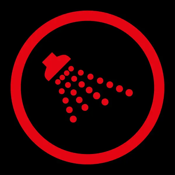 Shower Rounded Raster Icon — Stock Photo, Image