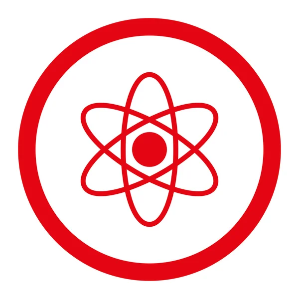 Atom zaoblené rastrové ikona — Stock fotografie