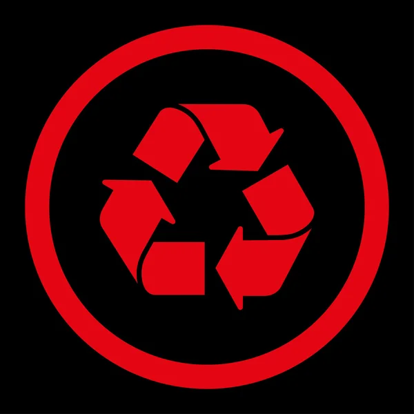 Abgerundetes Rastersymbol recyceln — Stockfoto