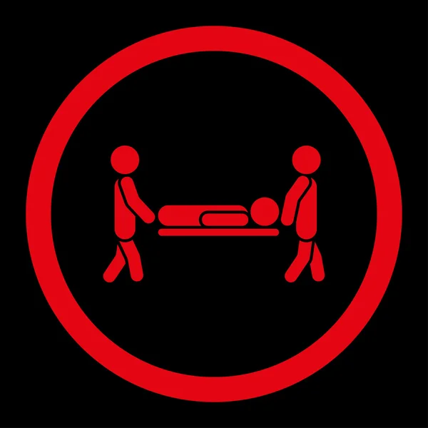 Patient Stretcher Rounded Raster Icon