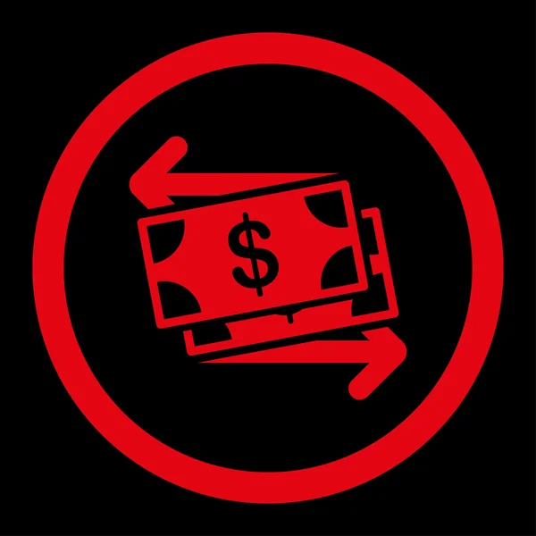 Money Exchange Rounded Raster Icon — Stock Photo, Image
