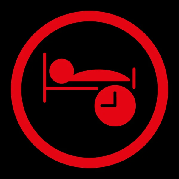 Tiempo de sueño redondeado Raster icono —  Fotos de Stock