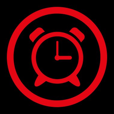 Çalar saat yuvarlak vektör simgesi