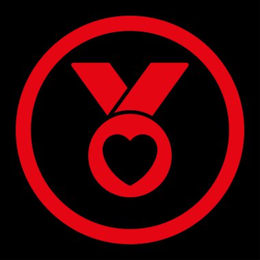 Sadaka madalya yuvarlak vektör simgesi