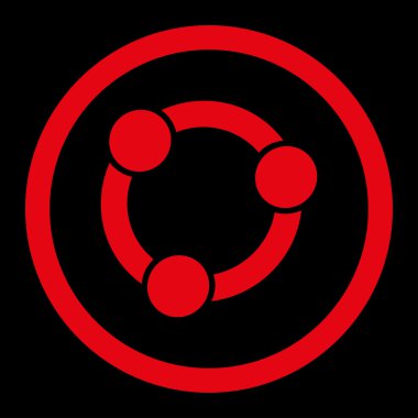 İşbirliği yuvarlak vektör simgesi