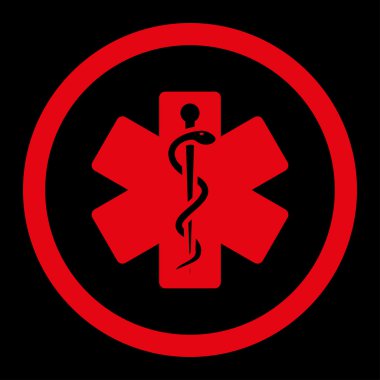 Hayat yuvarlak vektör yıldız simgesi