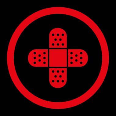 Yuvarlak vektör simge alçı