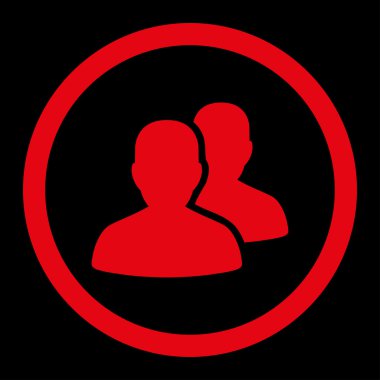 Hastalar yuvarlak vektör simgesi