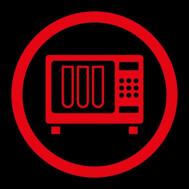 Sterilizatör yuvarlak vektör simgesi