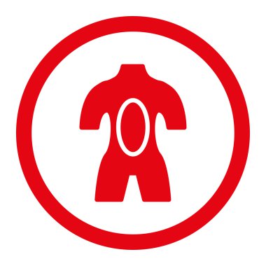 Anatomi yuvarlak vektör simgesi