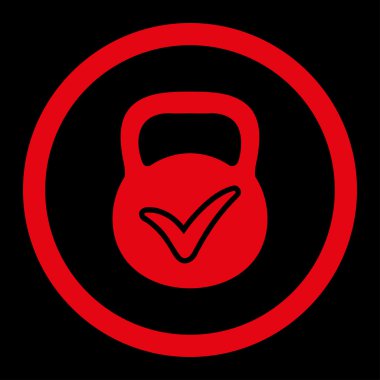 Geçerli yığın vektör simge yuvarlak