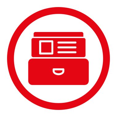 Dizin kutusunda yuvarlak vektör simgesi