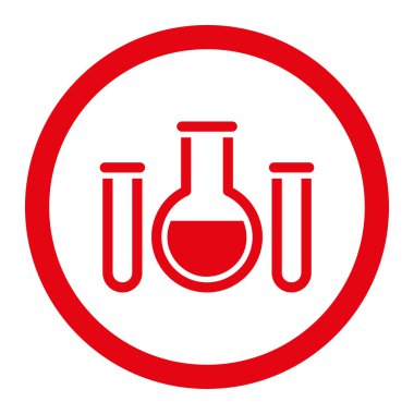 Kimyasal damarları yuvarlak vektör simgesi