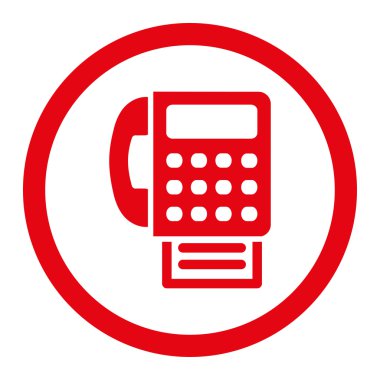 Yuvarlak vektör simge Faks