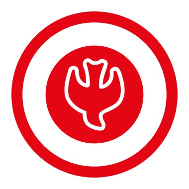 Düşen ruh yuvarlak vektör simgesi