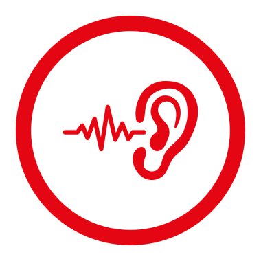 Yuvarlak vektör simge dinle