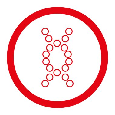 Genom yuvarlak vektör simgesi